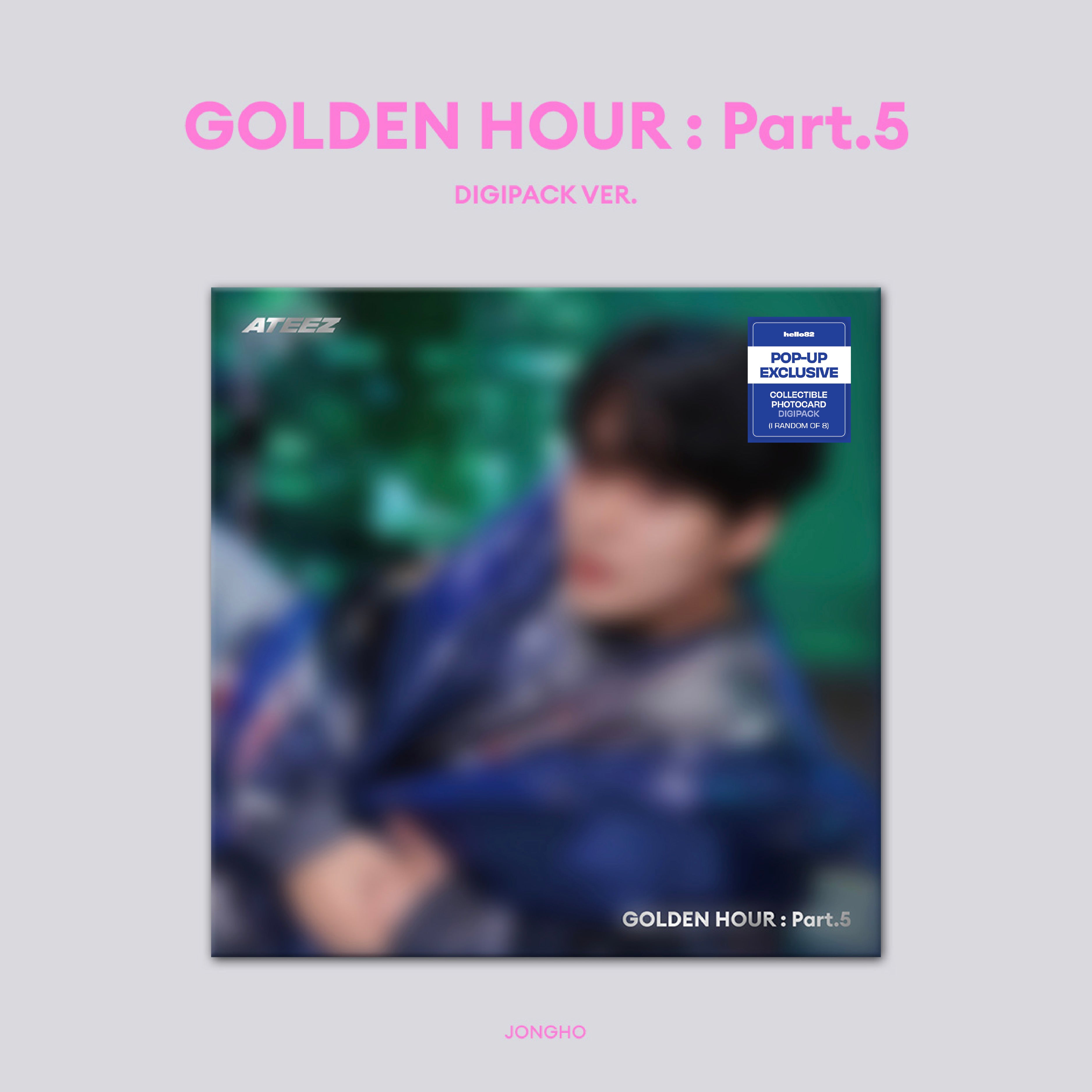 ATEEZ - 'GOLDEN HOUR : Part.5' (Member Digipack ver.) hello82 [POP-UP Exclusive]