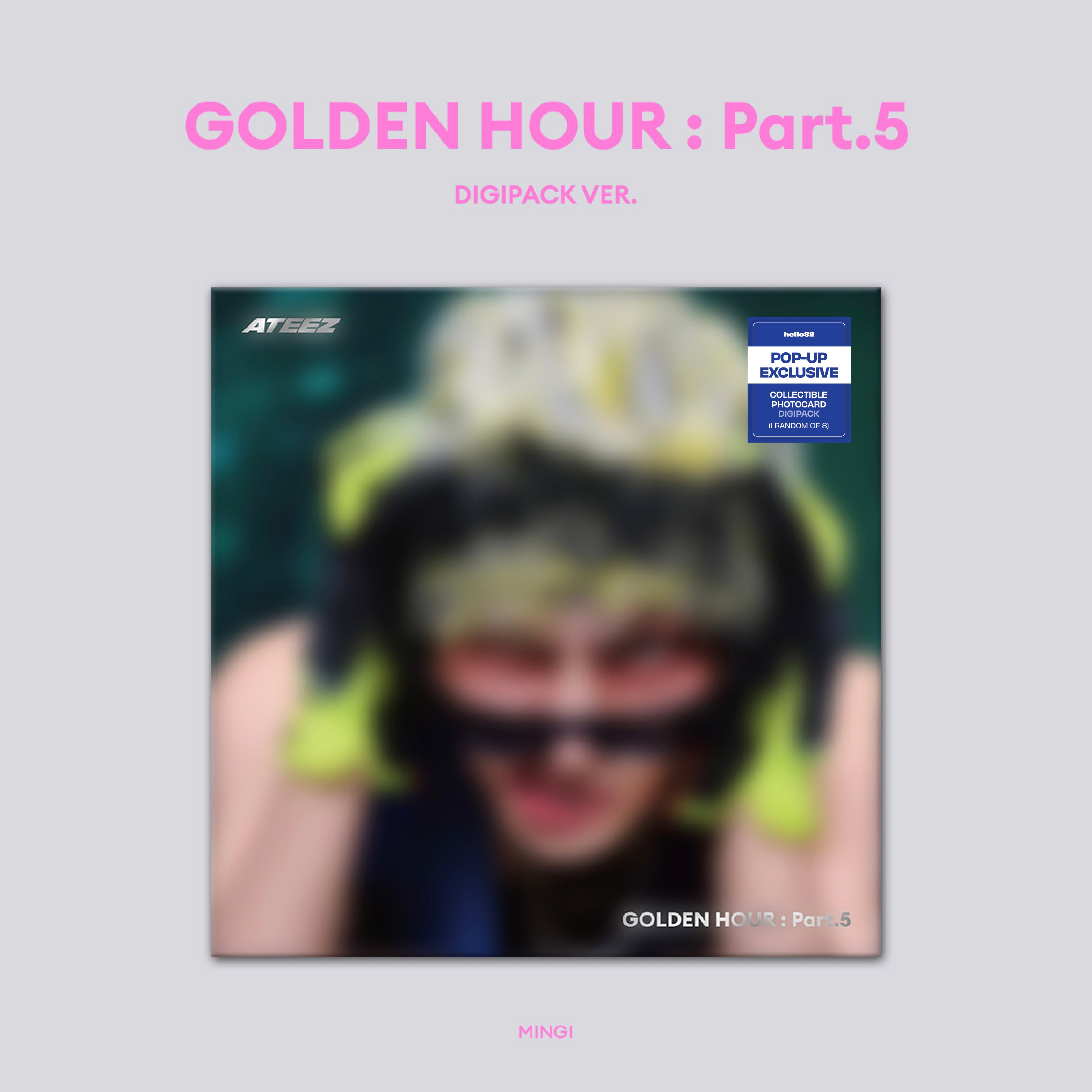 ATEEZ - 'GOLDEN HOUR : Part.5' (Member Digipack ver.) hello82 [POP-UP Exclusive]