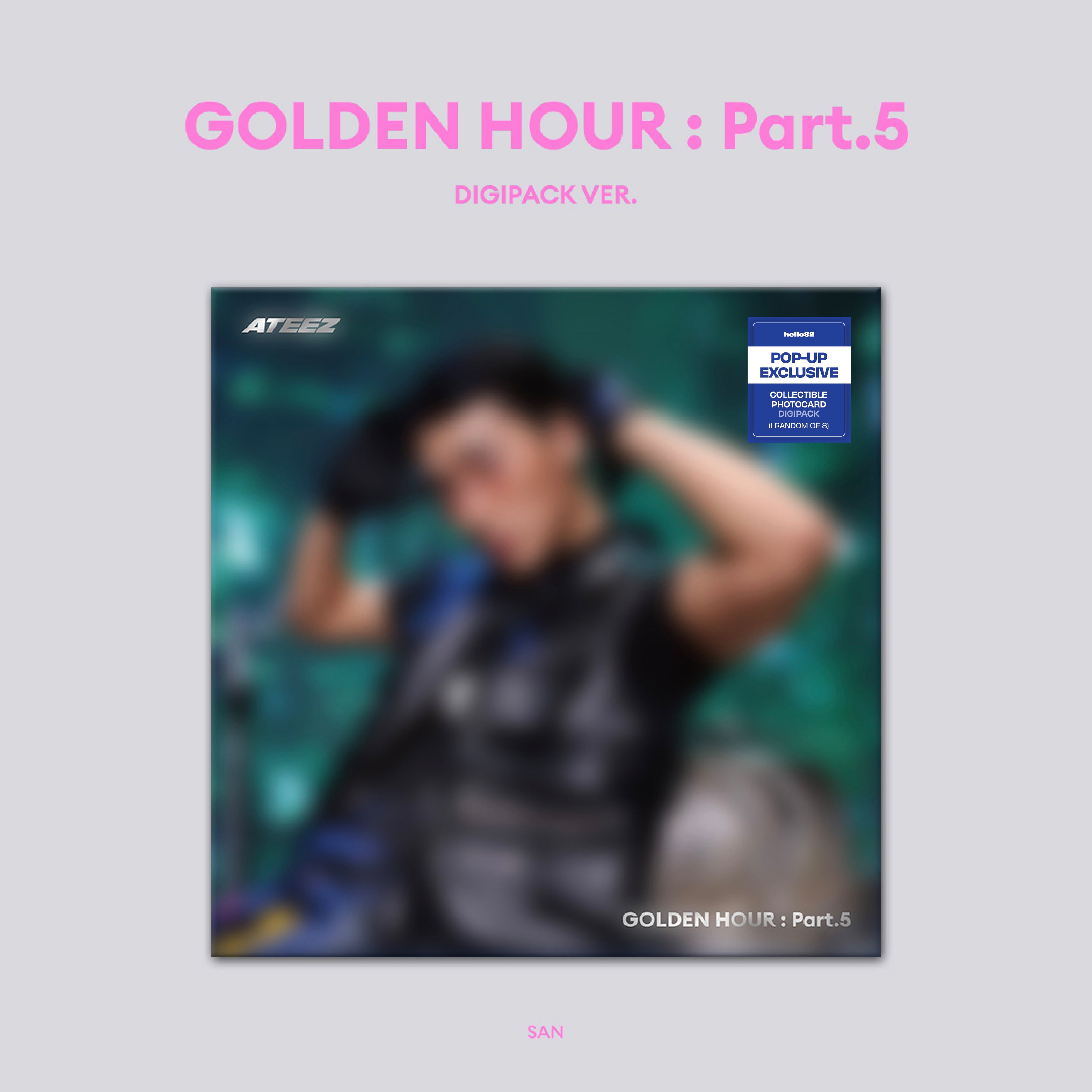 ATEEZ - 'GOLDEN HOUR : Part.5' (Member Digipack ver.) hello82 [POP-UP Exclusive]