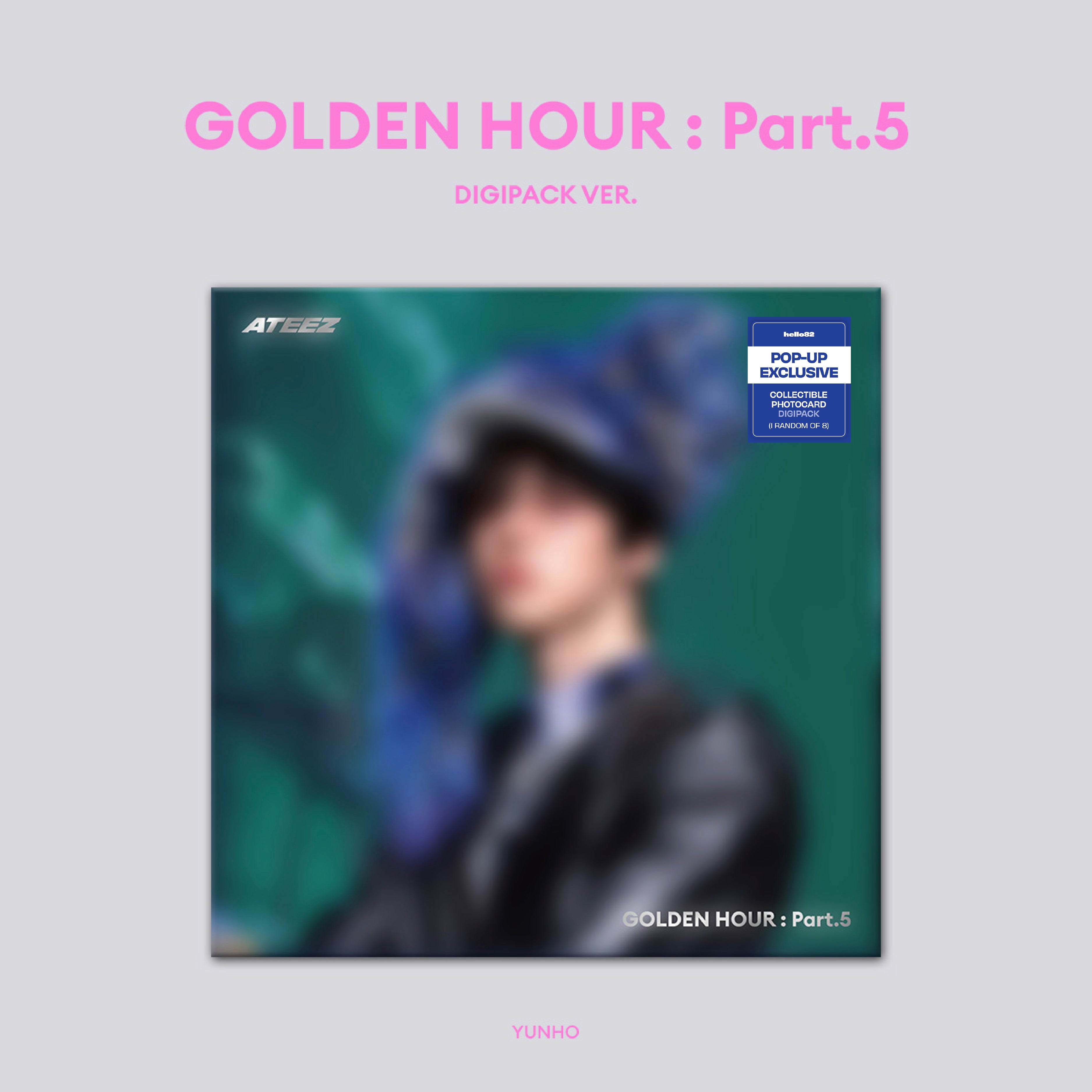 ATEEZ - 'GOLDEN HOUR : Part.5' (Member Digipack ver.) hello82 [POP-UP Exclusive]