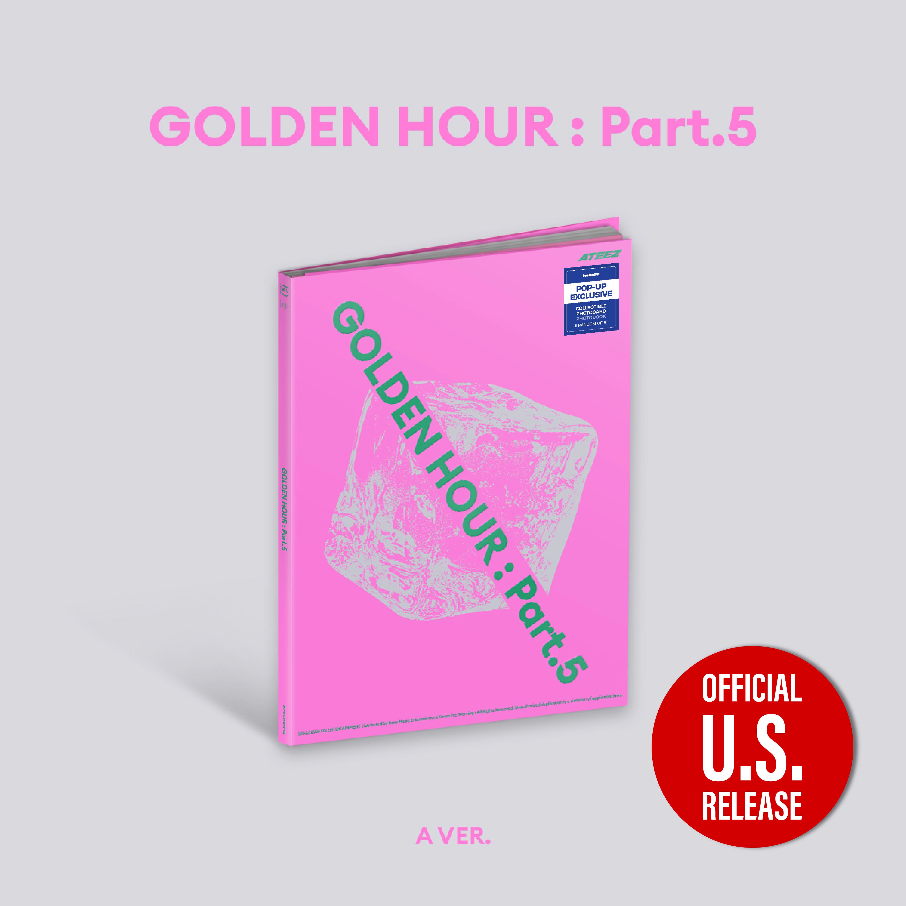 ATEEZ - 'GOLDEN HOUR : Part.5' (Photobook ver.) hello82 [POP-UP Exclusive]