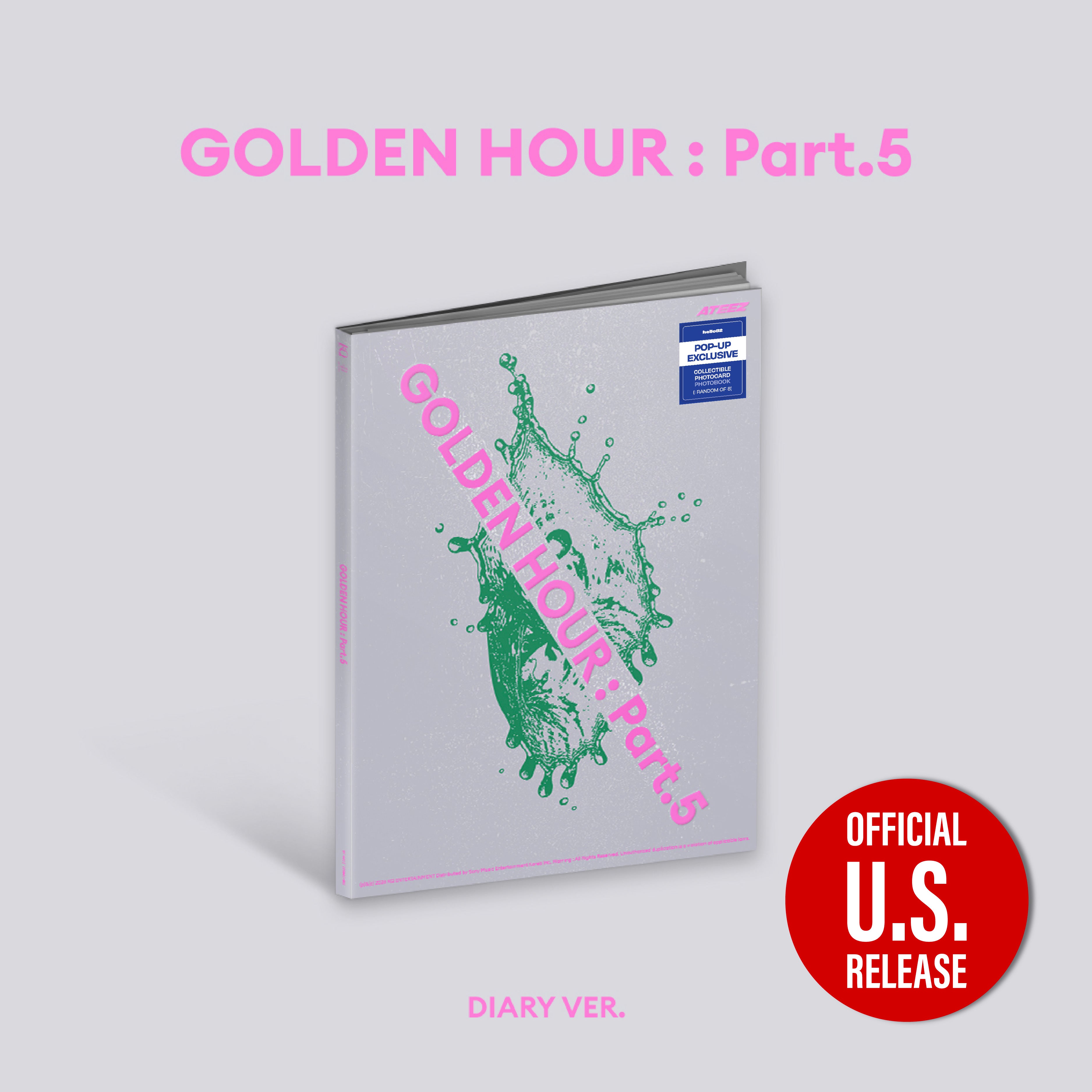 ATEEZ - 'GOLDEN HOUR : Part.5' (Photobook ver.) hello82 [POP-UP Exclusive]