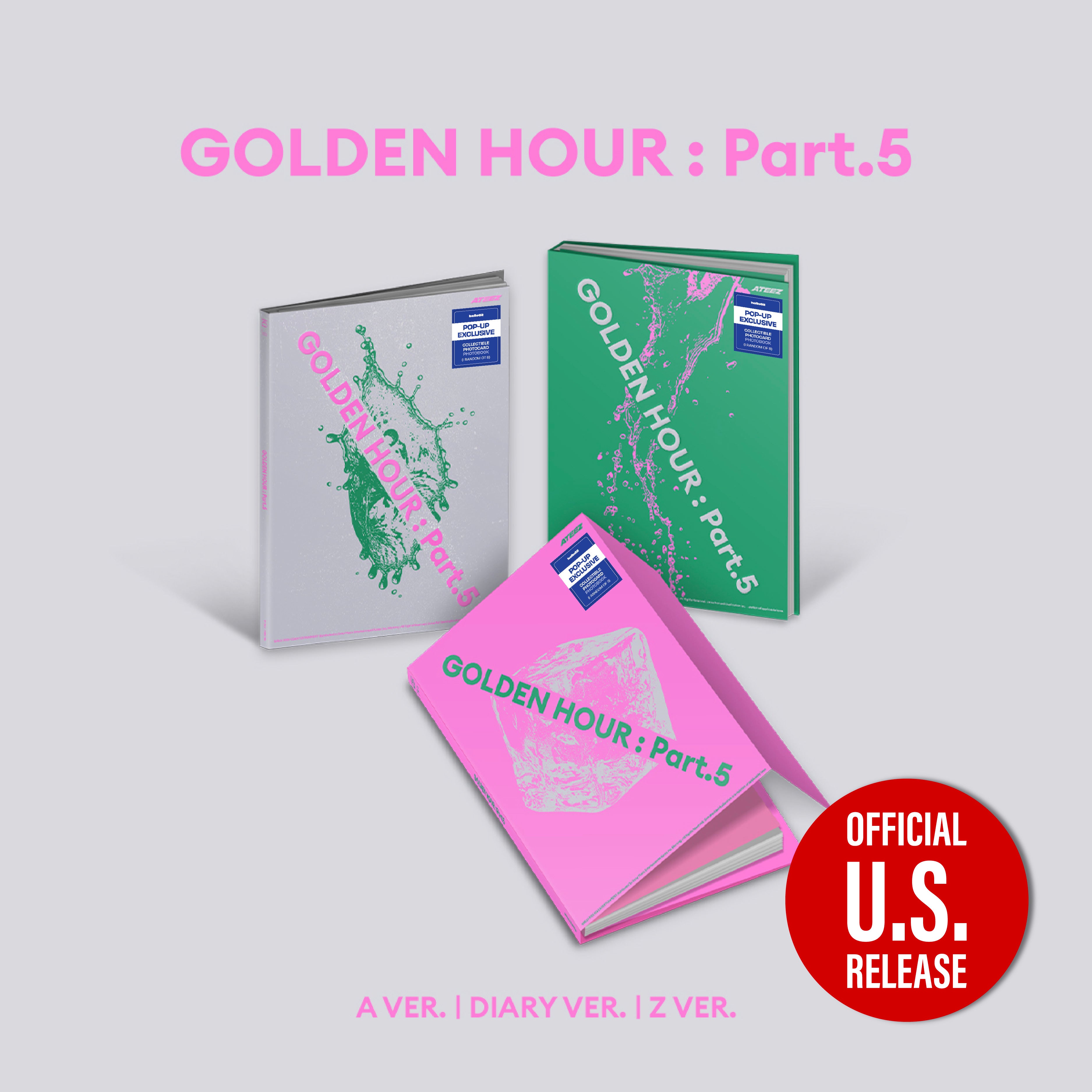ATEEZ - 'GOLDEN HOUR : Part.5' (Photobook ver.) hello82 [POP-UP Exclusive]