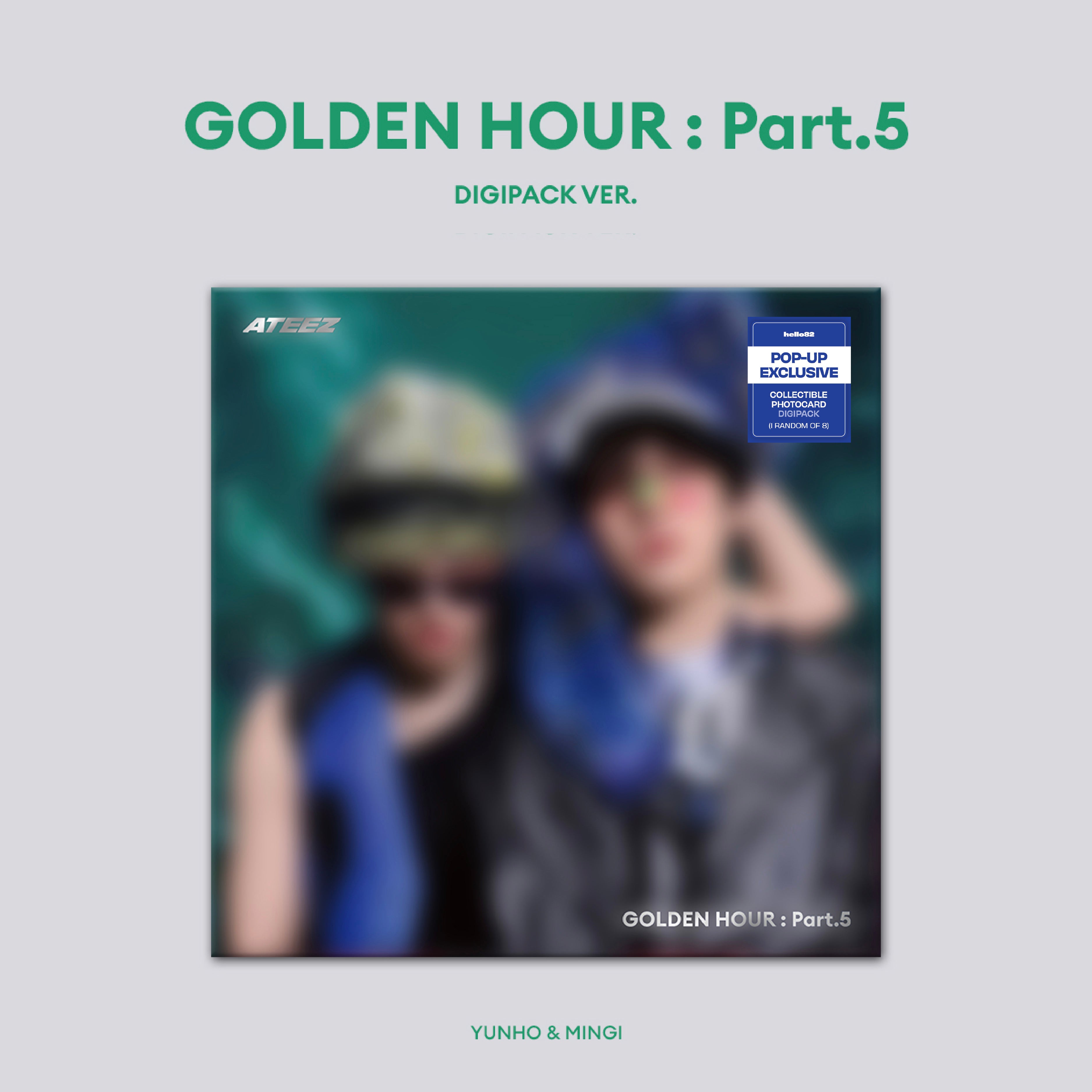 ATEEZ - 'GOLDEN HOUR : Part.5' (Unit Digipack ver.) hello82 [POP-UP Exclusive]