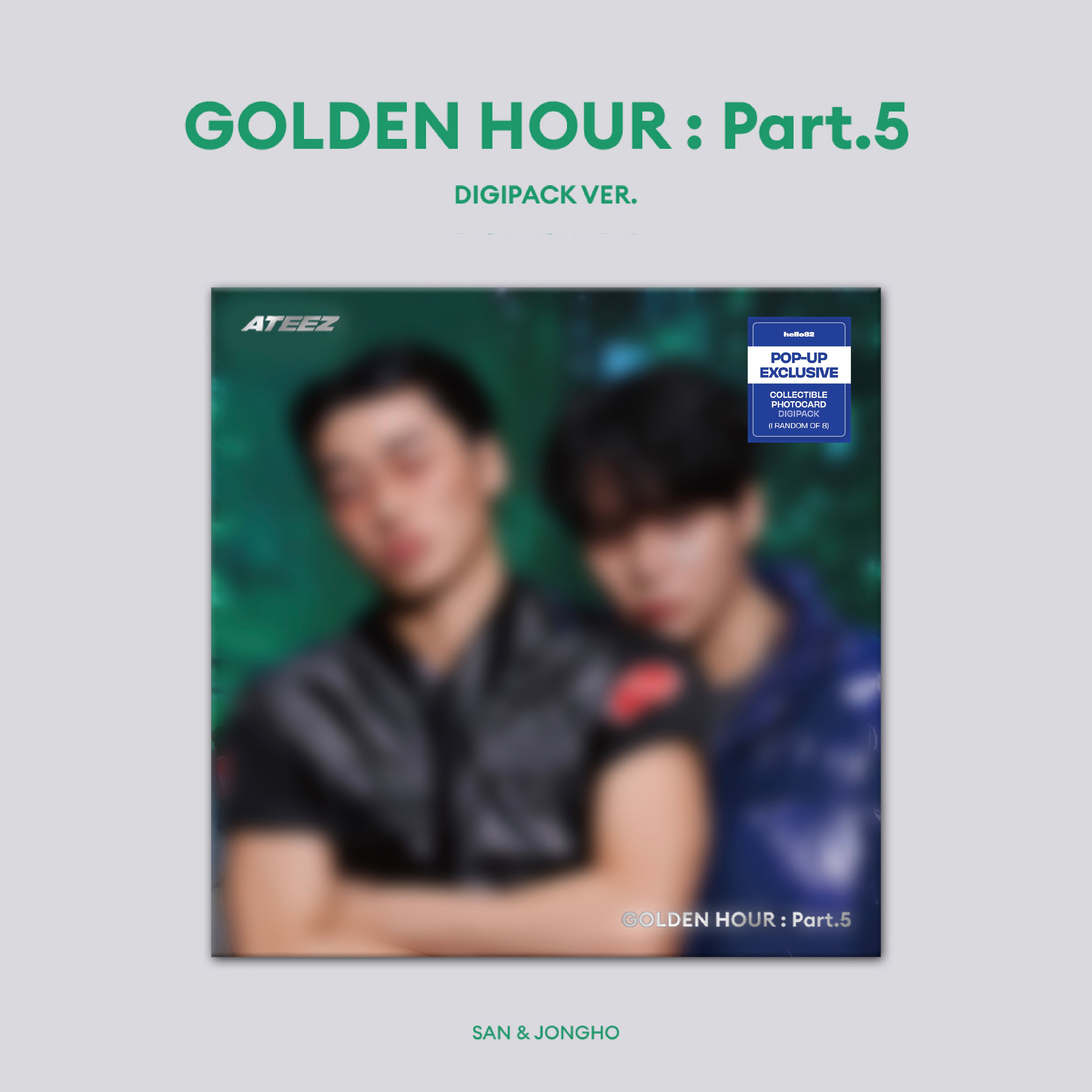 ATEEZ - 'GOLDEN HOUR : Part.5' (Unit Digipack ver.) hello82 [POP-UP Exclusive]