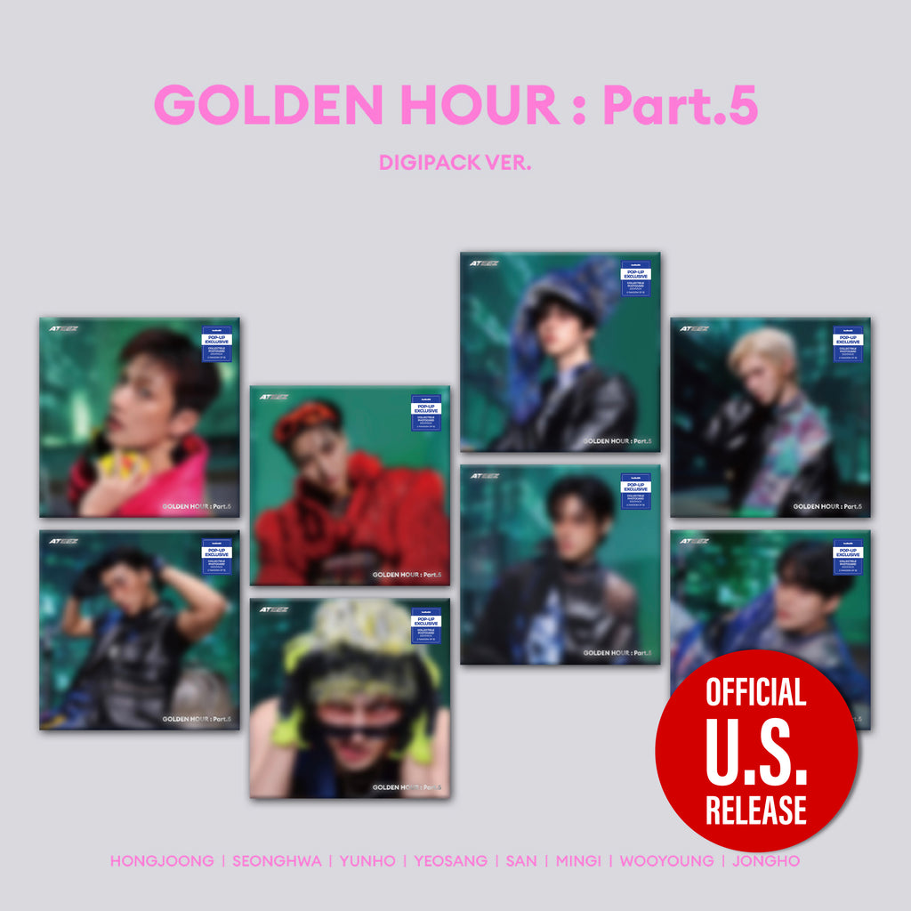 ATEEZ - 'GOLDEN HOUR : Part.5' (Member Digipack ver.) hello82 [POP-UP Exclusive]