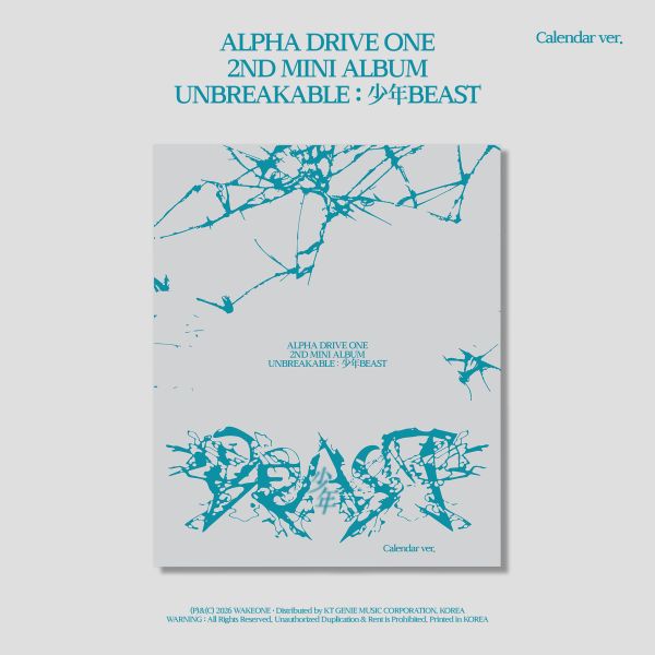 [PRE-ORDER] ALPHA DRIVE ONE - 2nd Mini Album 'UNBREAKABLE : 少年BEAST' (Calendar Ver.) )