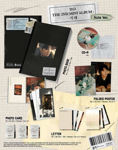 EXO - D.O. - 2nd Mini-Album '기대' (Note Version)