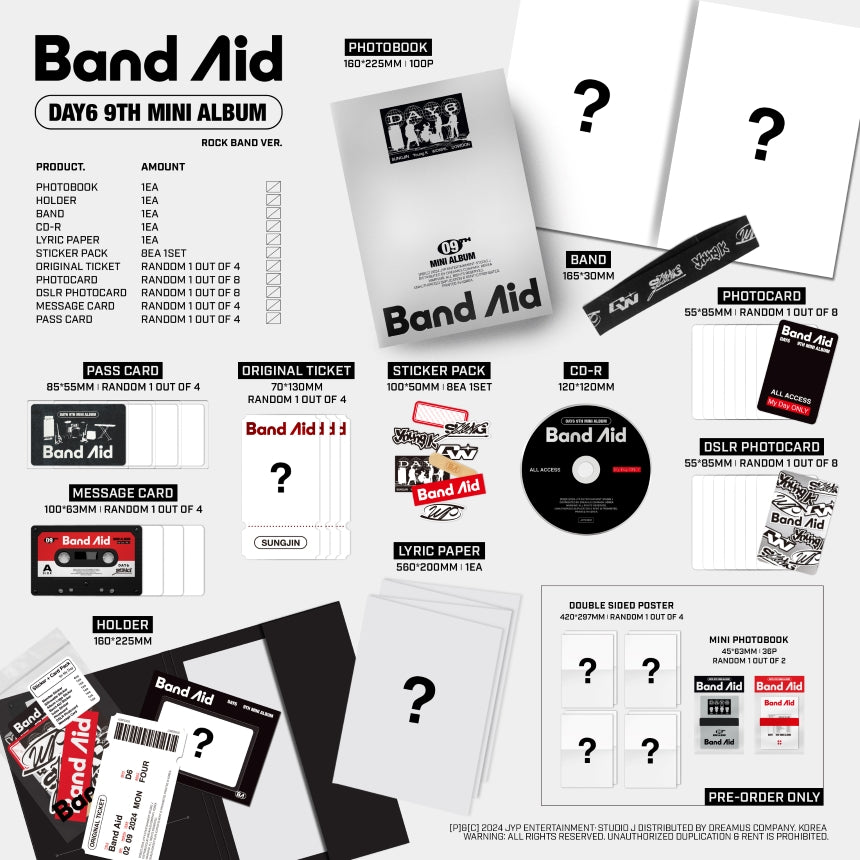 DAY6 - 9th Mini-Album 'Band Aid' (Standard Version) – KLOUD K-Pop Store