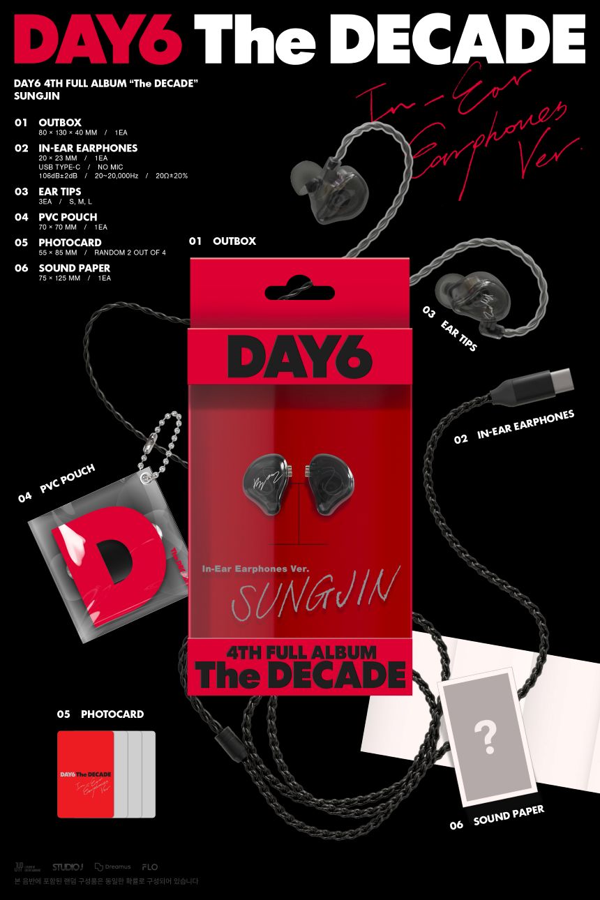 PRE-ORDER] DAY6 - 4th Full Album 'THE DECADE' (Earphone