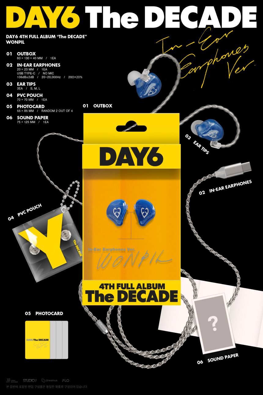 PRE-ORDER] DAY6 - 4th Full Album 'THE DECADE' (Earphone