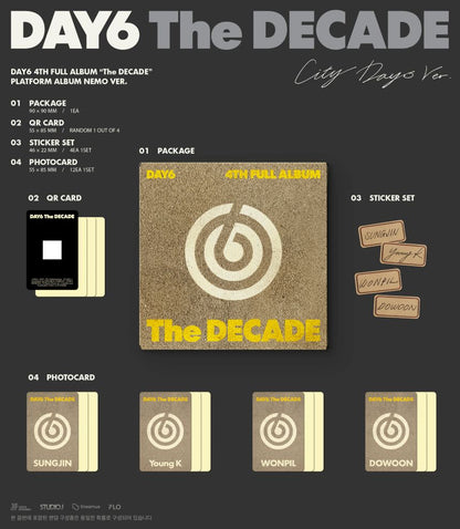 [PRE-ORDER] DAY6 - 4th Full Album 'THE DECADE' (Platform Version)