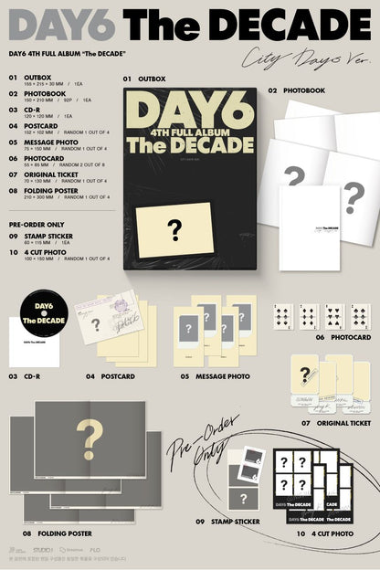 [PRE-ORDER] DAY6 - 4th Full Album 'THE DECADE' (Standard Version) + Apple Music Photocard POB