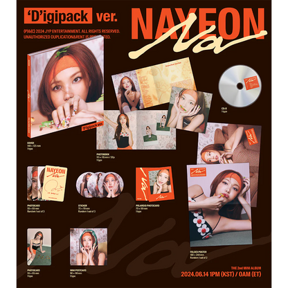 TWICE - NAYEON - 'NA' (Digipack Version) + POB Postcard Set