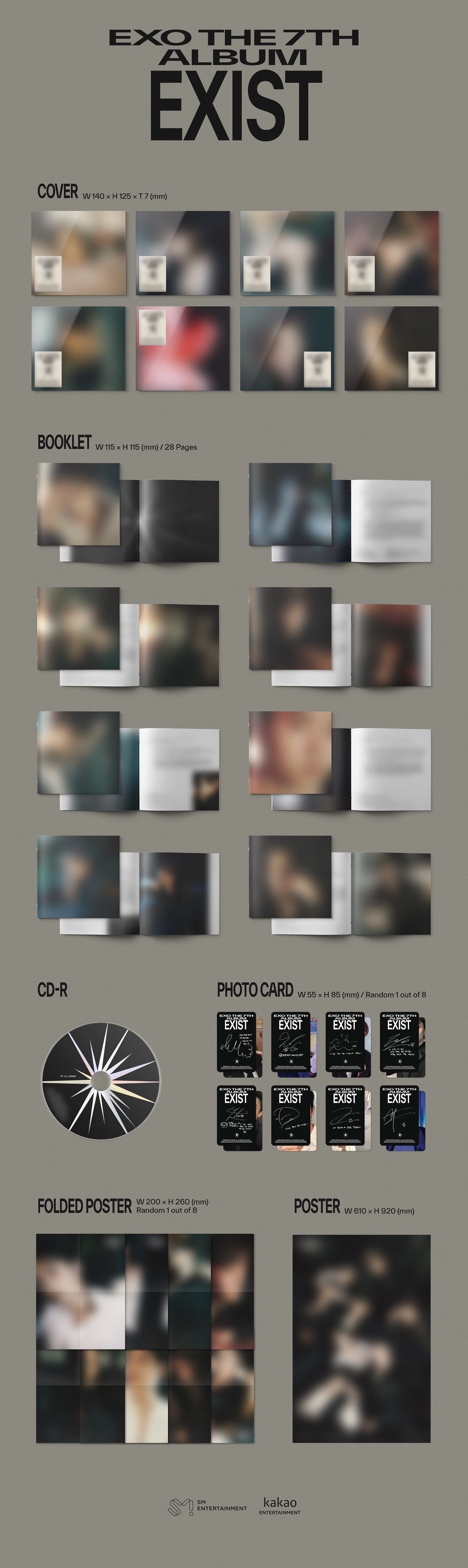 EXO - The 7th Album 'EXIST' (Digipack Version) – KLOUD K-Pop Store