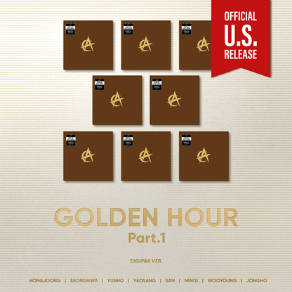 ATEEZ 에이티즈 - 'GOLDEN HOUR : Part 1' (Digipak Version) (US Pop-up Exclusive)