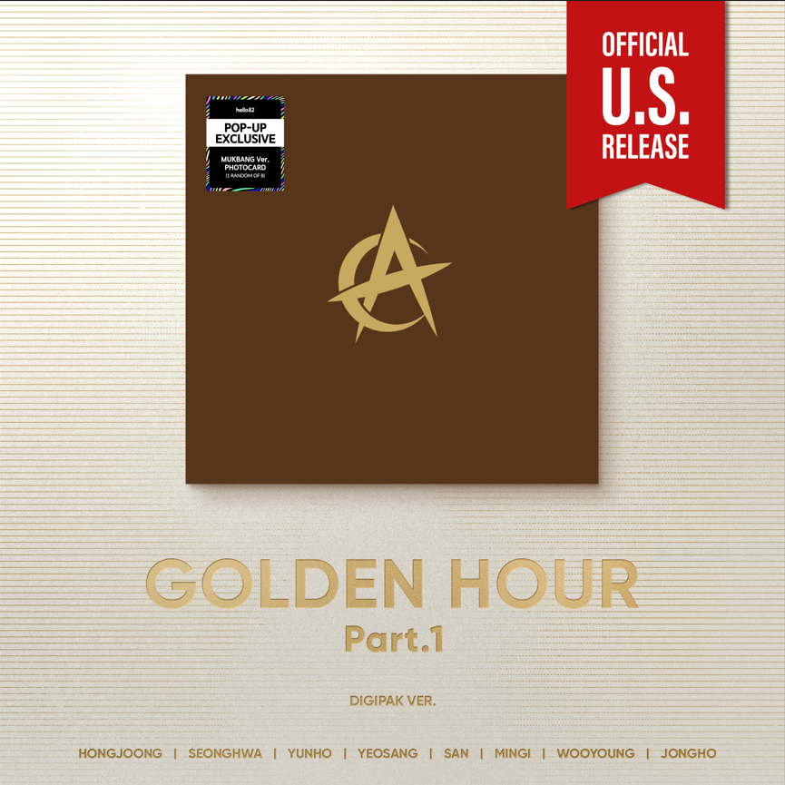 ATEEZ 에이티즈 - 'GOLDEN HOUR : Part 1' (Digipak Version) (US Pop-up Exclusive)