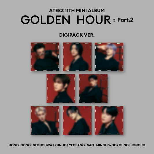 ATEEZ 에이티즈 - 'GOLDEN HOUR : Part 2' (Digipak Version) (Korean Release)