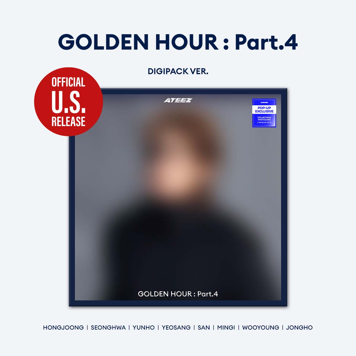 [PRE-ORDER] ATEEZ - 'GOLDEN HOUR : Part.4' (Member Digipack ver.) hello82 [POP-UP Exclusive]