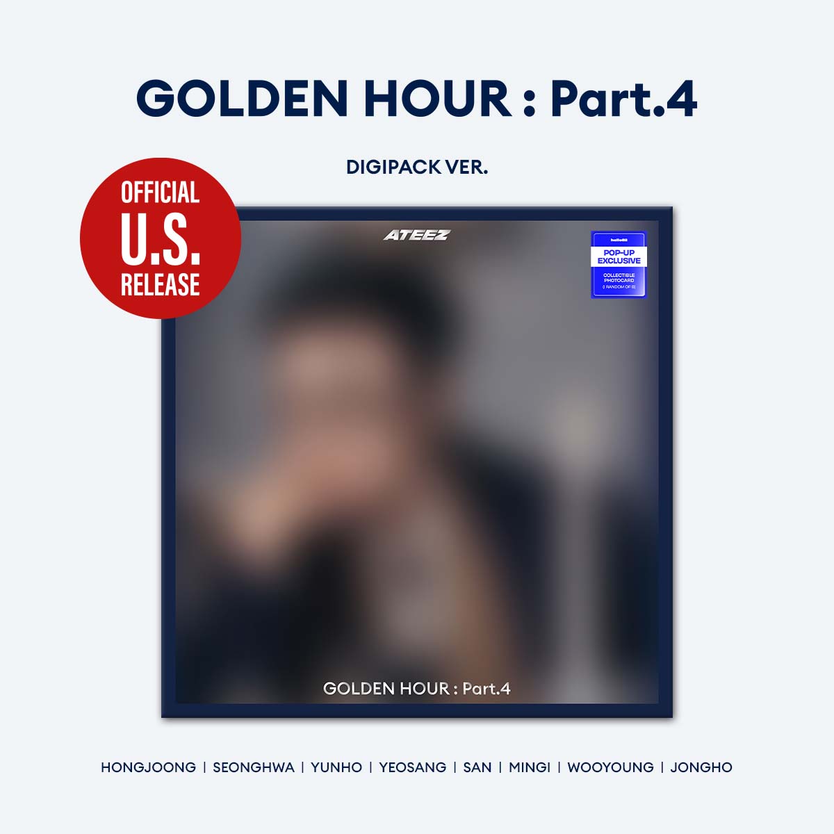 [PRE-ORDER] ATEEZ - 'GOLDEN HOUR : Part.4' (Member Digipack ver.) hello82 [POP-UP Exclusive]