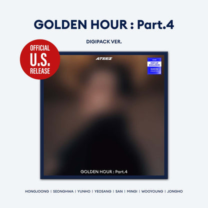 [PRE-ORDER] ATEEZ - 'GOLDEN HOUR : Part.4' (Member Digipack ver.) hello82 [POP-UP Exclusive]