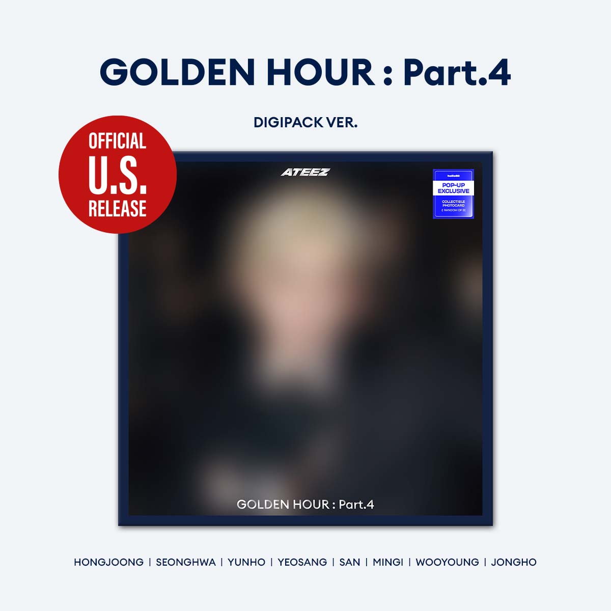[PRE-ORDER] ATEEZ - 'GOLDEN HOUR : Part.4' (Member Digipack ver.) hello82 [POP-UP Exclusive]