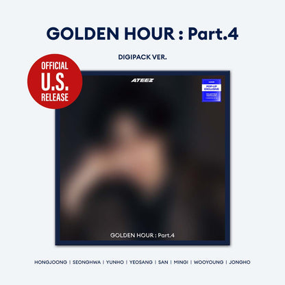 [PRE-ORDER] ATEEZ - 'GOLDEN HOUR : Part.4' (Member Digipack ver.) hello82 [POP-UP Exclusive]