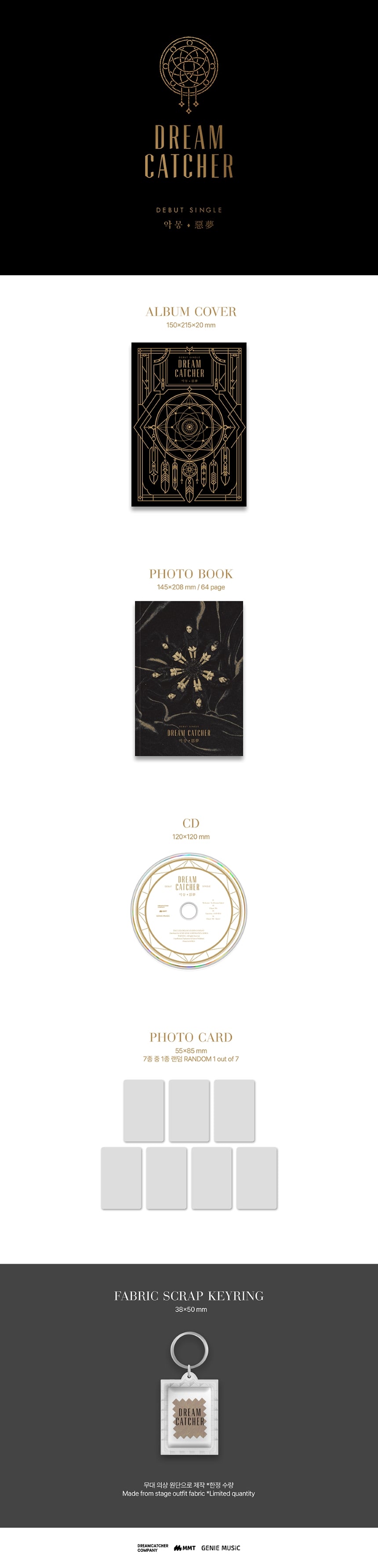 Dreamcatcher 드림캐쳐 - Debut Single '악몽(惡夢) Nightmare' (Re-Release)