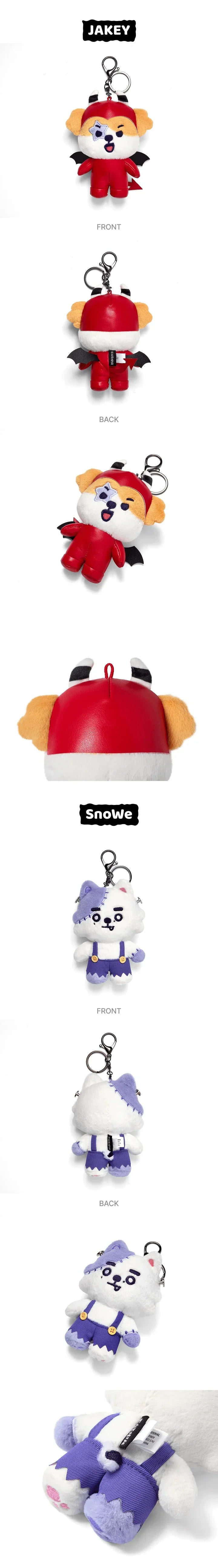 [PRE-ORDER] ENHYPEN - SPOOKY ENCHIN OFFICIAL MD - Plush Keyring