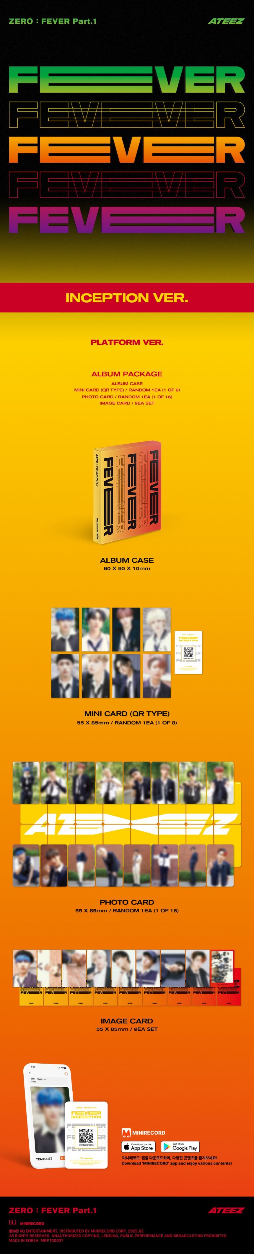 ATEEZ 에이티즈 - 5th Mini-Album 'ZERO: FEVER Part. 1' (Platform Version)