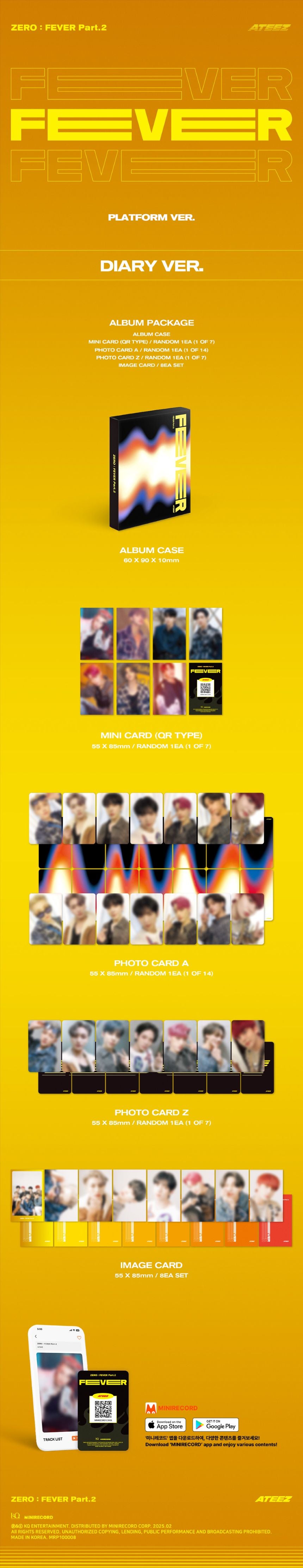 ATEEZ 에이티즈 - 6th Mini-Album 'ZERO: FEVER Part. 2' (Platform Version)