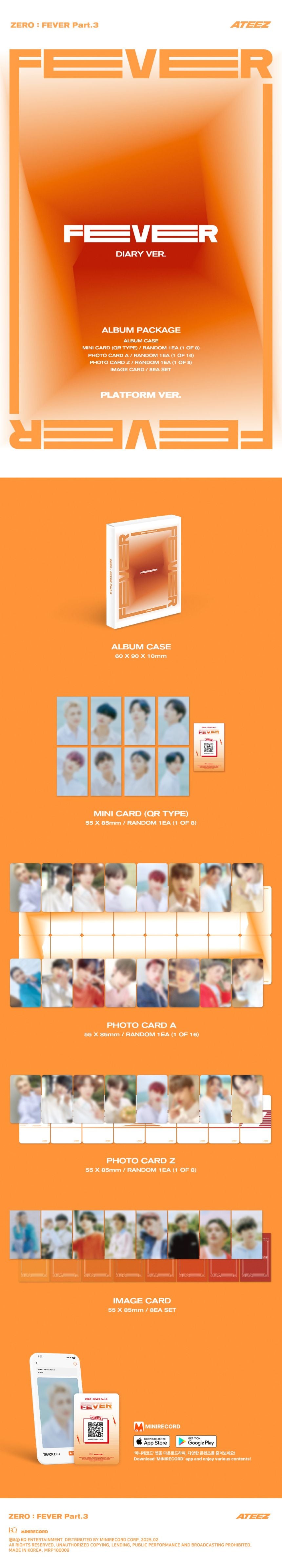 ATEEZ 에이티즈 - 7th Mini-Album 'ZERO: FEVER Part. 3' (Platform Version)