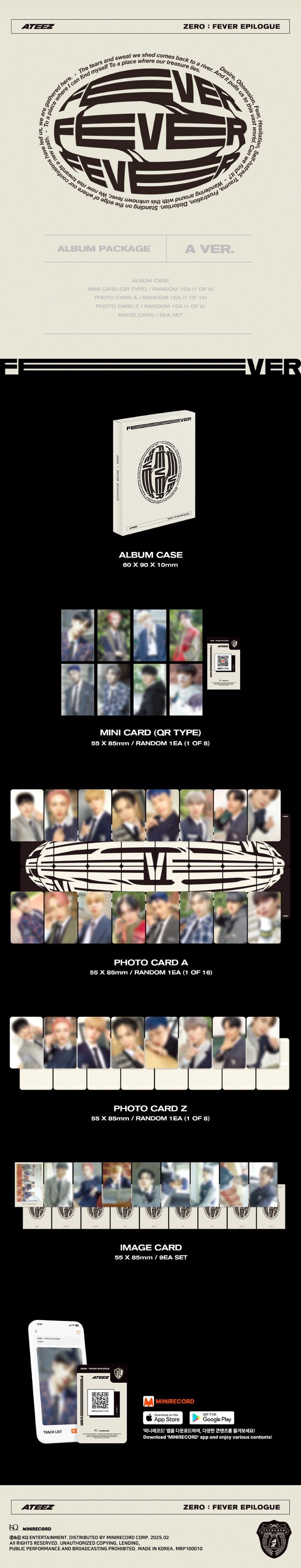 ATEEZ 에이티즈 - 1st Repackage 'ZERO: FEVER EPILOGUE' (Platform Version)