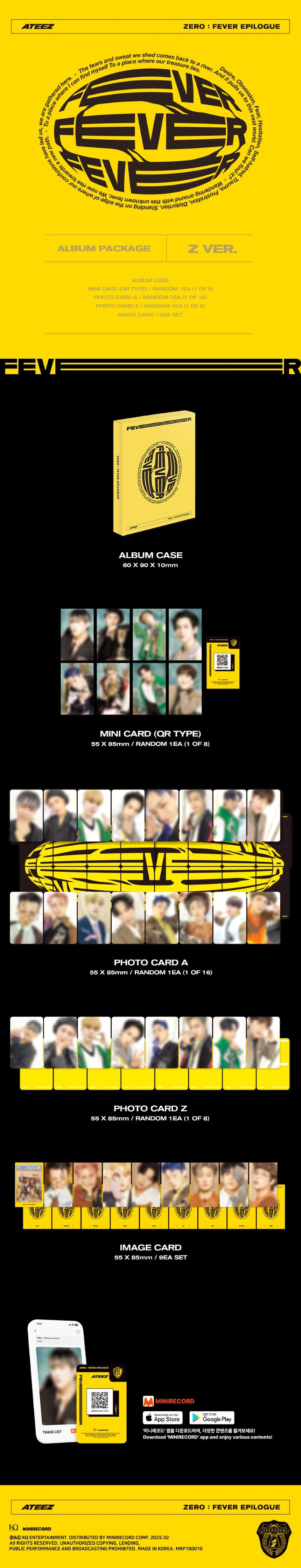 ATEEZ 에이티즈 - 1st Repackage 'ZERO: FEVER EPILOGUE' (Platform Version)