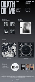 [PRE-ORDER] EVAN - 1st Mini Album 'DEATH OF ME' (BANDANA ver.) (RANDOM)