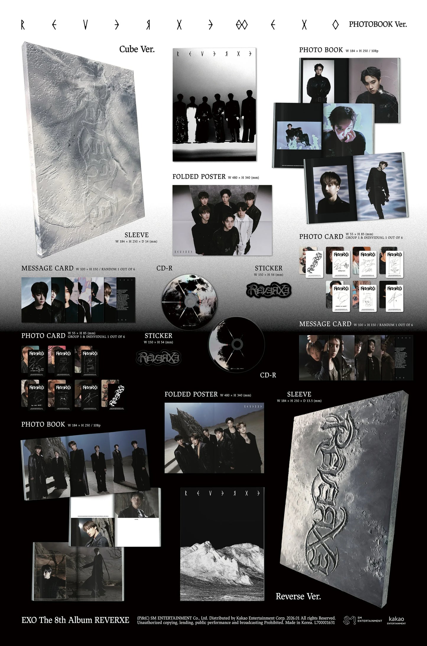 EXO - 8th Album 'REVERXE' (Photobook ver.)