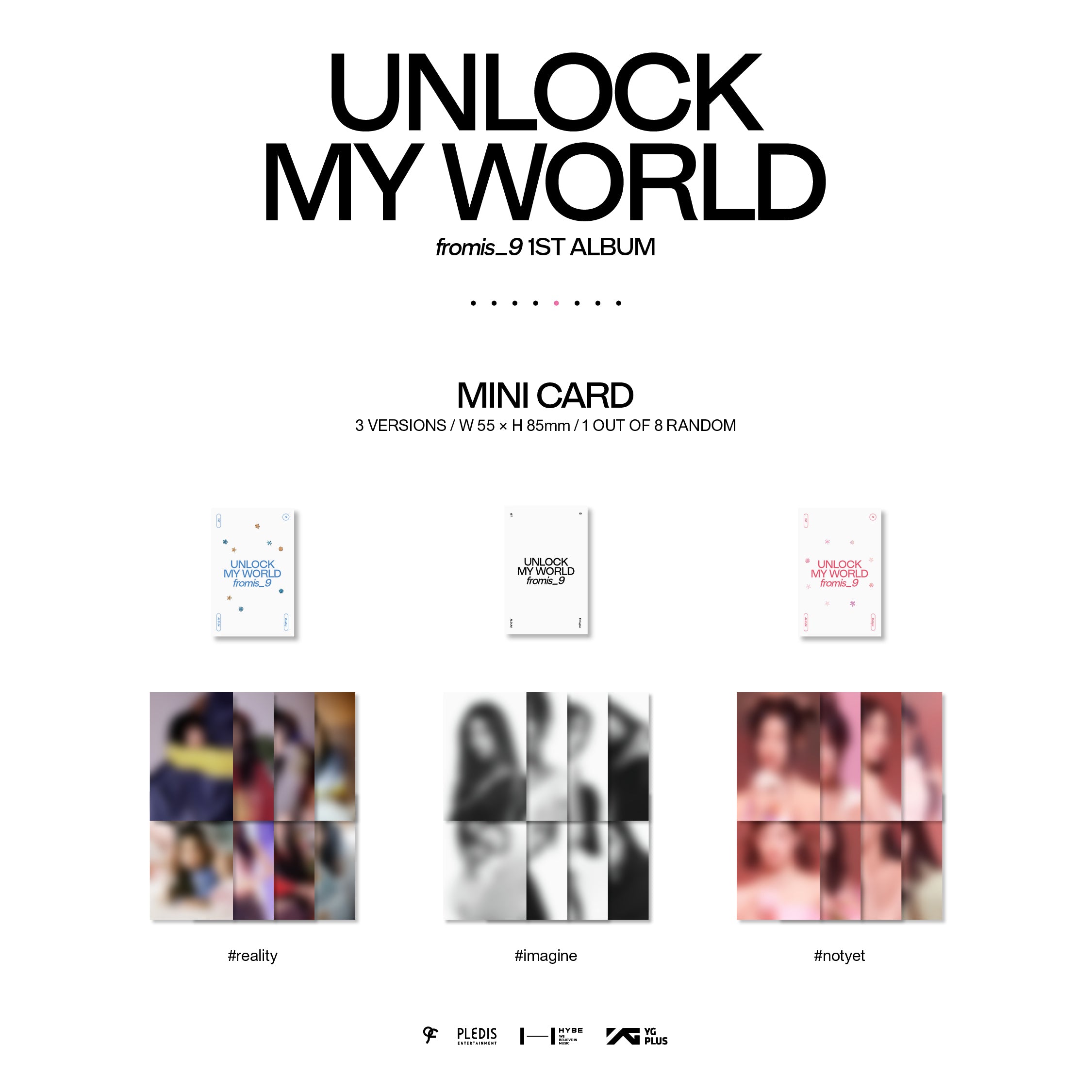 fromis_9 - 1st Album 'UNLOCK MY WORLD' (Photobook Version) – KLOUD