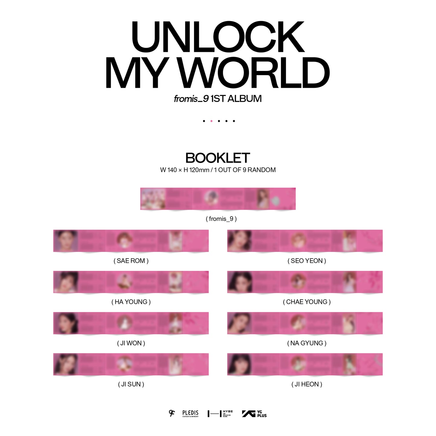 fromis_9 - 1st Album 'UNLOCK MY WORLD' (Compact Version)