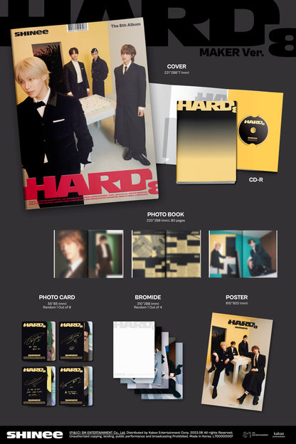SHINee - The 8th Album 'HARD' (Photobook Version)