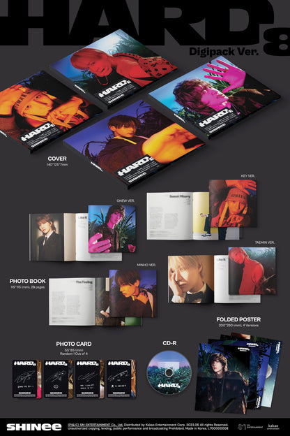 SHINee - The 8th Album 'HARD' (Digipack Version)