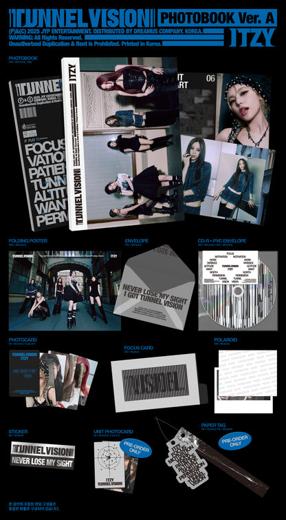 [PRE-ORDER] ITZY - 11th Mini Album 'TUNNEL VISION' (Photobook Ver.) + Apple Music Photocard POB