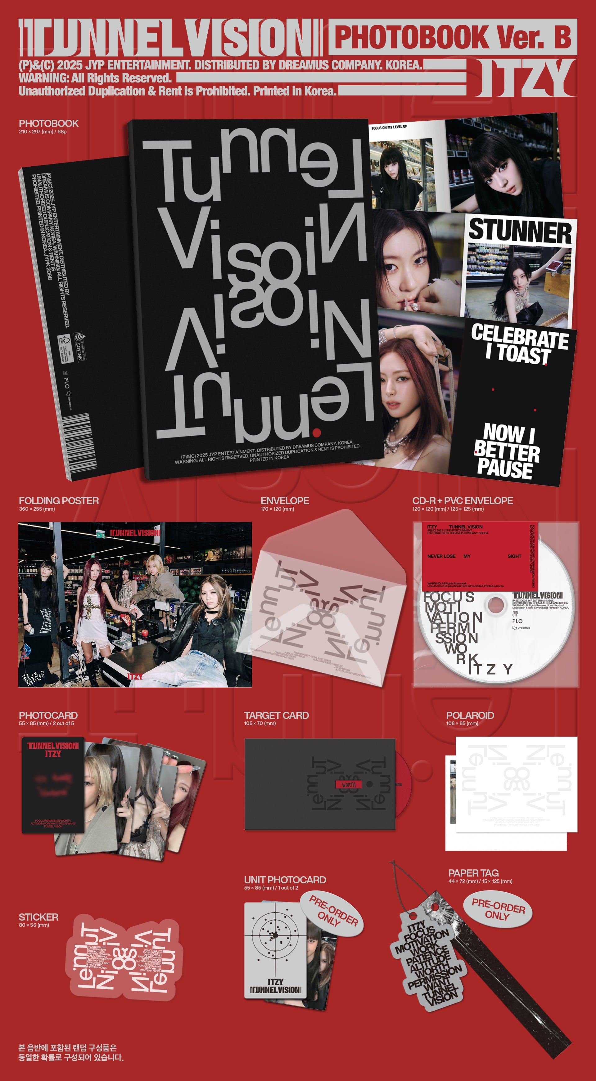 ITZY - 11th Mini Album 'TUNNEL VISION' (Photobook Ver.)