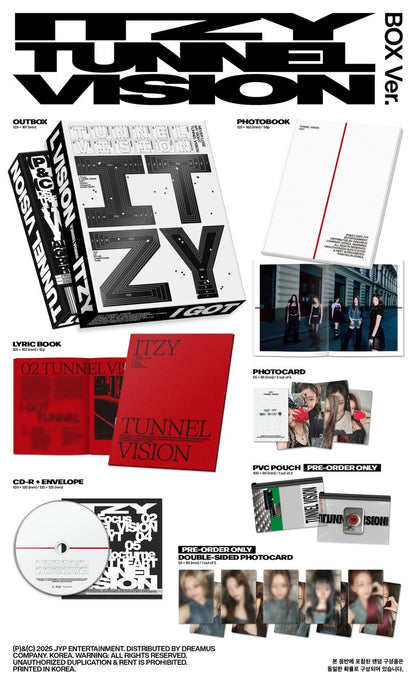 [PRE-ORDER] ITZY - 11th Mini Album 'TUNNEL VISION' (BOX Ver.) + Apple Music Photocard POB