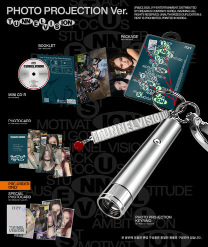 ITZY - 11th Mini Album 'TUNNEL VISION' (Photo Projection Ver.) + Apple Music Photocard POB