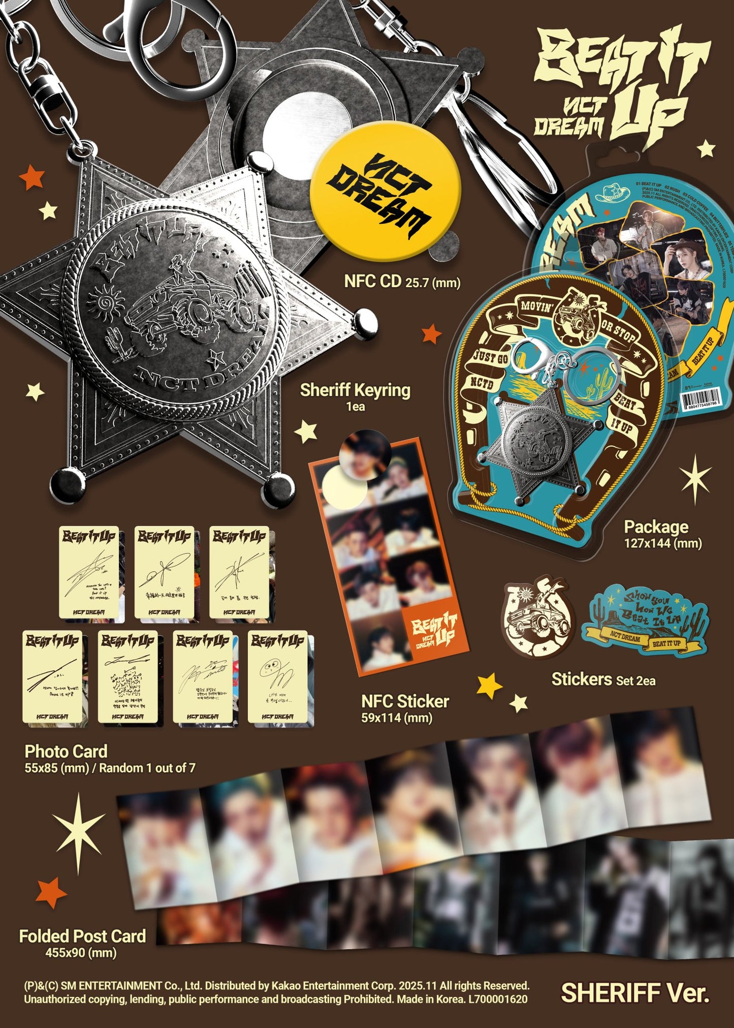 NCT DREAM - 6th Mini Album 'Beat It Up' (Sheriff ver.)