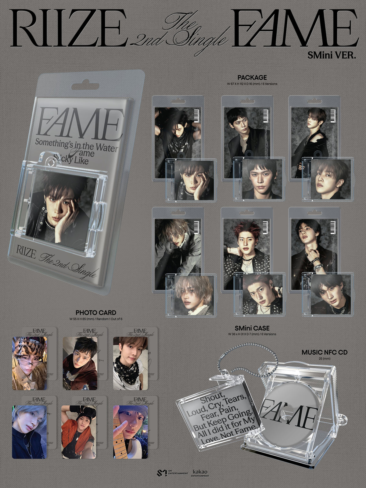 RIIZE - 2nd Single 'Fame' (SMINI ver.)