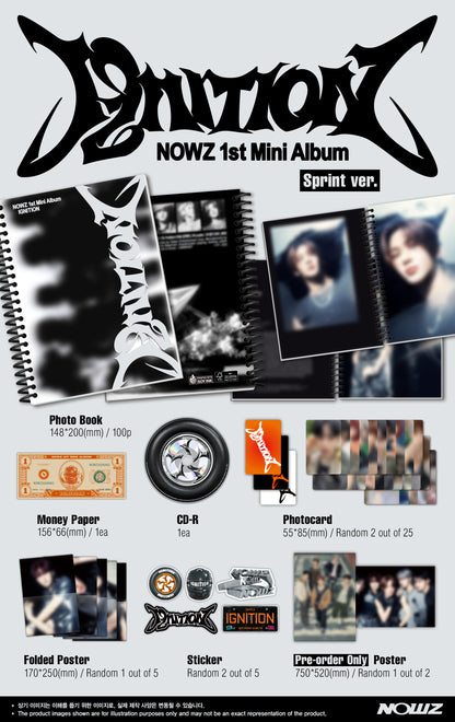 NOWZ - 1st Mini Album 'IGNITION' + Apple Music Photocard POB