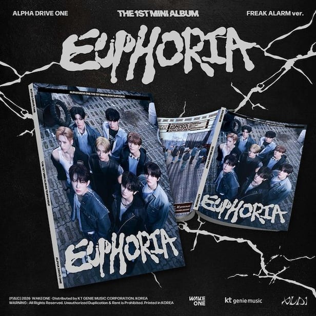 ALPHA DRIVE ONE - 1st Mini Album 'EUPHORIA' (FREAK ALARM ver.) + Apple Music Photocard POB