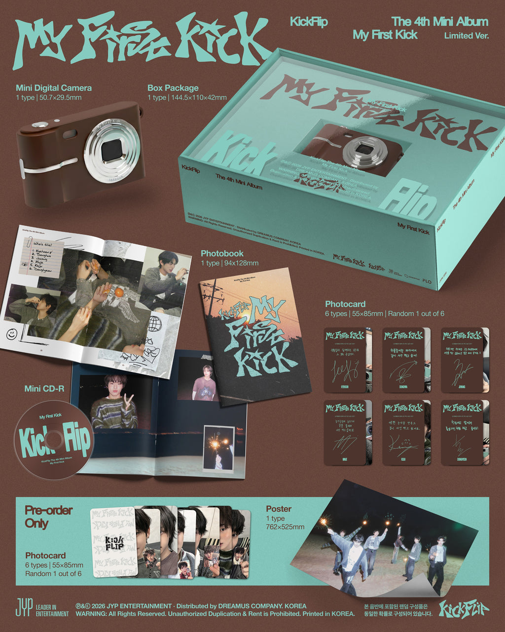 KICKFLIP - 4th Mini Album 'My First Kick' (Limited Ver.)
