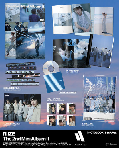 RIIZE - 2nd Mini Album 'II' (Photobook ver.) + Apple Music Photocard POB